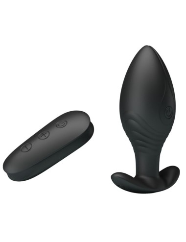 PRETTY LOVE - VIBRATEUR RECHARGEABLE REGINA ANAL PLUG NOIR