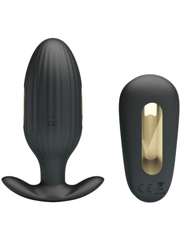 PRETTY LOVE - VIBRATEUR ANAL RECHARGEABLE KELLY PLUG NOIR