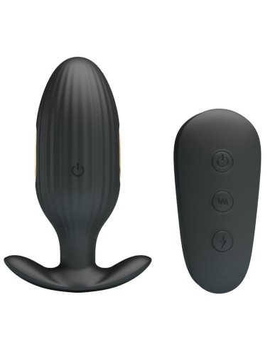 PRETTY LOVE - VIBRATEUR ANAL RECHARGEABLE KELLY PLUG NOIR