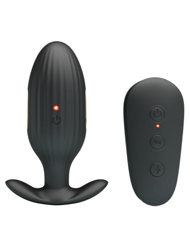 PRETTY LOVE - VIBRATEUR ANAL RECHARGEABLE KELLY PLUG NOIR