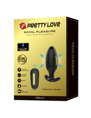 PRETTY LOVE - VIBRATEUR ANAL RECHARGEABLE KELLY PLUG NOIR