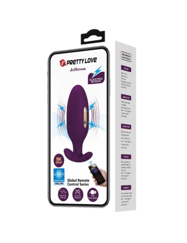 PRETTY LOVE - PLUG ANAL CONTRÔLÉ PAR APPLICATION JEFFERSON VIOLET