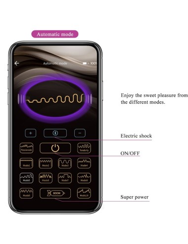 PRETTY LOVE - PLUG ANAL CONTRÔLÉ PAR APPLICATION JEFFERSON VIOLET