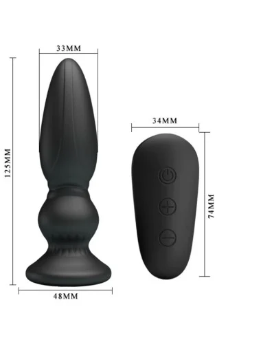 MR PLAY - PUISSANT VIBRATEUR TÉLÉCOMMANDE PLUG ANAL NOIR