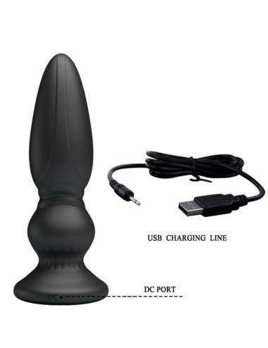 MR PLAY - PUISSANT VIBRATEUR TÉLÉCOMMANDE PLUG ANAL NOIR