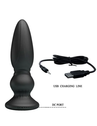 MR PLAY - PUISSANT VIBRATEUR TÉLÉCOMMANDE PLUG ANAL NOIR