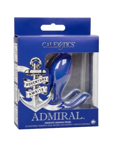 ADMIRAL - STIMULATEUR ET VIBRATEUR DE PROSTATE RIMMING BLEU