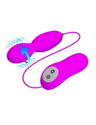 PRETTY LOVE - MASSEUR  ROTATION ET VIBRATION VEGA 12 FONCTIONS FUCHSIA