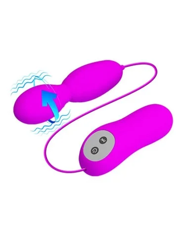 PRETTY LOVE - MASSEUR  ROTATION ET VIBRATION VEGA 12 FONCTIONS FUCHSIA