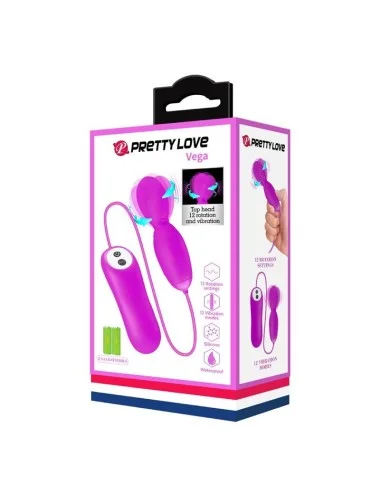 PRETTY LOVE - MASSEUR  ROTATION ET VIBRATION VEGA 12 FONCTIONS FUCHSIA