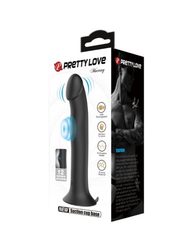 PRETTY LOVE - VIBRATEUR MURRAY ET VENTOUSE DE CLITORIS NOIR