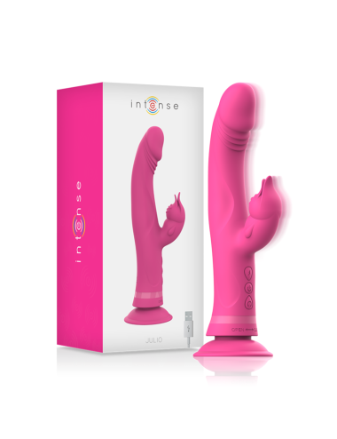 INTENSE - VIBRATEUR JULIO RABBIT SILICONE ROSE