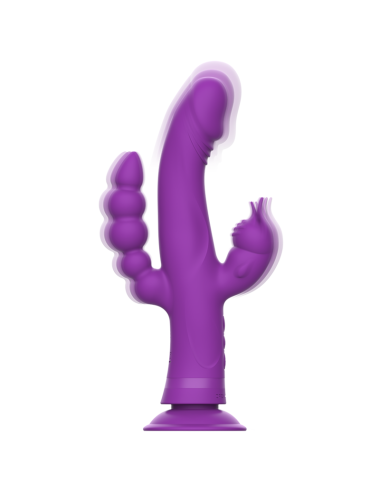 INTENSE - VIBRATEUR EN SILICONE CASANOVA RABBIT TRIPLE MOTEUR VIOLET