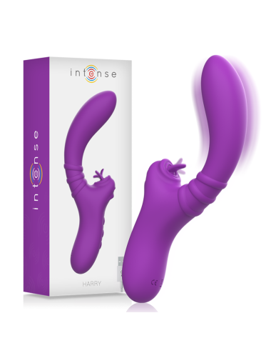 INTENSE - VIBRATEUR FLEXIBLE HARRY AVEC LANGUE VIOLET