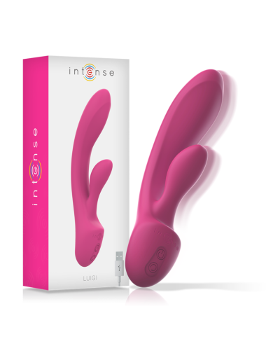 INTENSE - VIBRATEUR LUIGI RABBIT SILICONE LIQUIDE ROSE