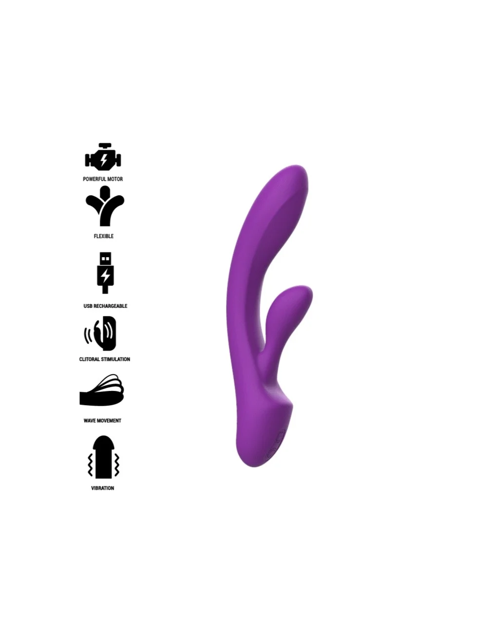 INTENSE - LUIGI RABBIT VIBRATEUR LIQUIDE SILICONE VIOLET INTENSE - LUIGI RABBIT VIBRATEUR LIQUIDE SILICONE VIOLET