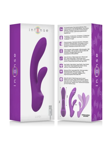 INTENSE - LUIGI RABBIT VIBRATEUR LIQUIDE SILICONE VIOLET