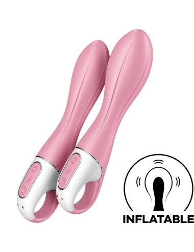 SATISFYER - VIBRATEUR POMPE A AIR 2 ROSE