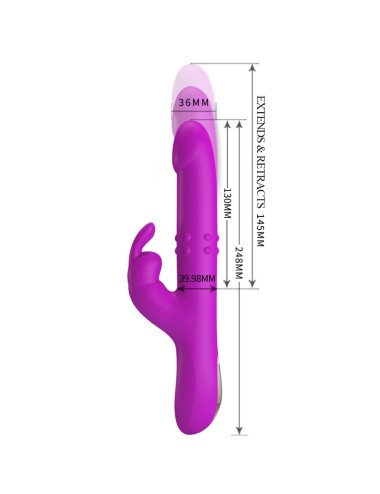 PRETTY LOVE - VIBRATEUR REESE AVEC ROTATION VIOLET