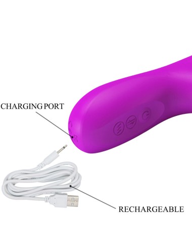 PRETTY LOVE - VIBRATEUR REESE AVEC ROTATION VIOLET