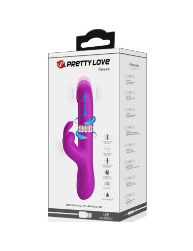 PRETTY LOVE - VIBRATEUR REESE AVEC ROTATION VIOLET