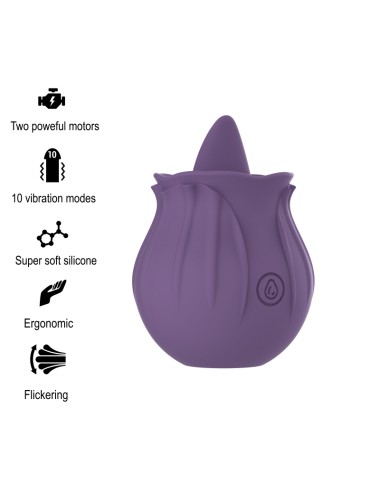 INTENSE - VIOLET CL TORIS STIMULATEUR 10 VIBRATIONS LILAS