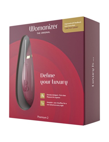 WOMANIZER - STIMULATEUR CLITORAL PREMIUM 2 BORDEAUX