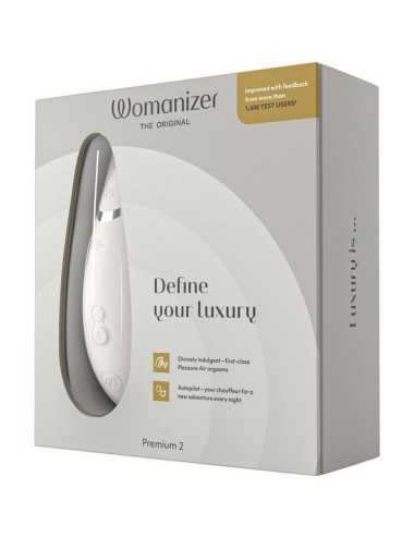 WOMANIZER - STIMULATEUR CLITORAL PREMIUM 2 GRIS CHAUD