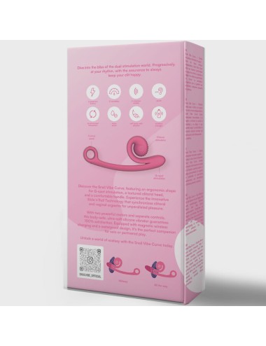 SNAIL VIBE - VIBRATEUR CURVE ROSE