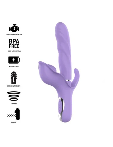 INTENSE - VIBRATEUR RECHARGEABLE MULTIFONCTION BILLIE ASPIRATION ET PULSATION VIOLET