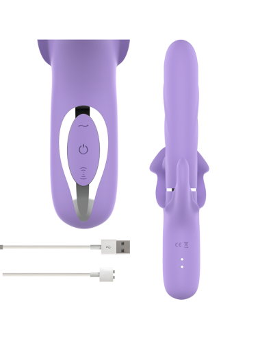 INTENSE - VIBRATEUR RECHARGEABLE MULTIFONCTION BILLIE ASPIRATION ET PULSATION VIOLET