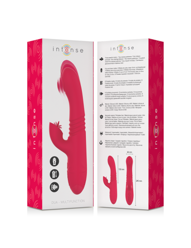 INTENSE - VIBRATEUR UP & DOWN RECHARGEABLE MULTIFONCTION DUA AVEC LANGUE ROUGE
