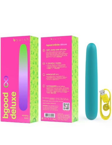 B SWISH - VIBRATEUR RECHARGEABLE B SWISH - BGOOD INFINITE DELUXE SILICONE BLEU