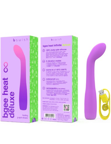 B SWISH - VIBRATEUR RECHARGEABLE BGEE HEAT INFINITE DELUXE LAVANDE SILICONE