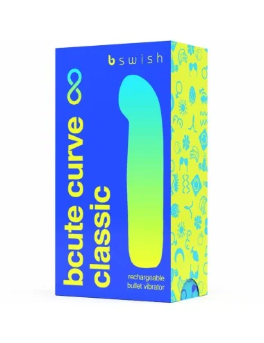 B SWISH - VIBRATEUR RECHARGEABLE BCUTE CURVE INFINITE CLASSIQUE BLEU SILICONE