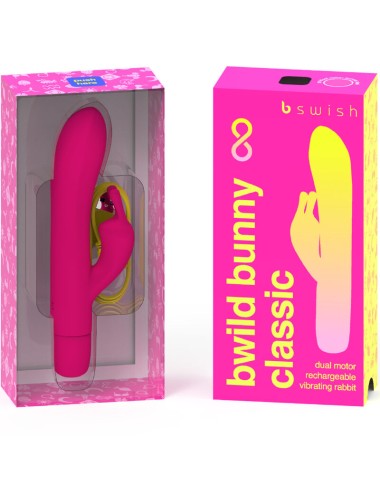 B SWISH - VIBRATEUR RECHARGEABLE CLASSIQUE BWILD BUNNY INFINITE SILICONE ROSE