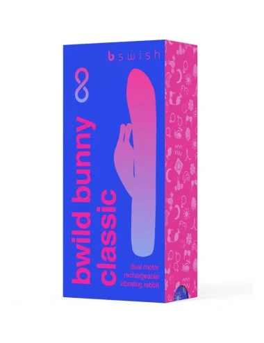 B SWISH - VIBRATEUR RECHARGEABLE CLASSIQUE BWILD BUNNY INFINITE SILICONE BLEU