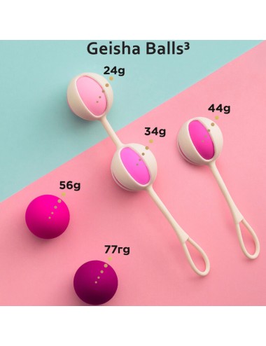 G-VIBE - SET 5 BOULES DE GEISHA3 ROSE