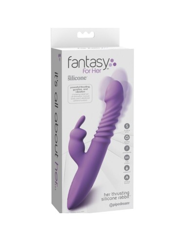 FANTASY FOR HER - STIMULATEUR DE CLITORIS DE LAPIN AVEC FONCTION CHALEUR OSCILLATION ET VIBRATION VIOLET