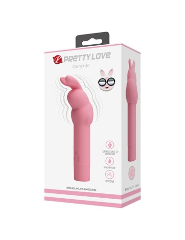 PRETTY LOVE - VIBRATEUR EN SILICONE LAPIN ROSE GERARDO