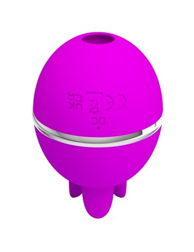 PRETTY LOVE - VIBRATEUR ROND EN SILICONE GEMINI BALL VIOLET