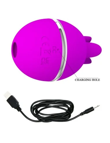 PRETTY LOVE - VIBRATEUR ROND EN SILICONE GEMINI BALL VIOLET