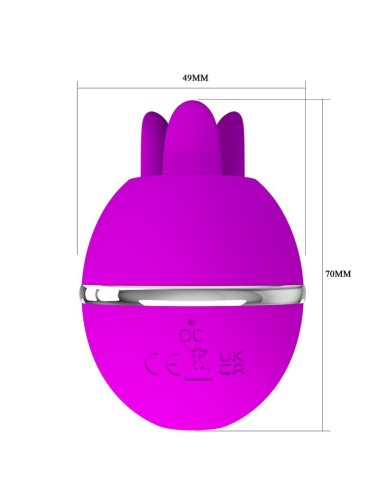 PRETTY LOVE - VIBRATEUR ROND EN SILICONE GEMINI BALL VIOLET