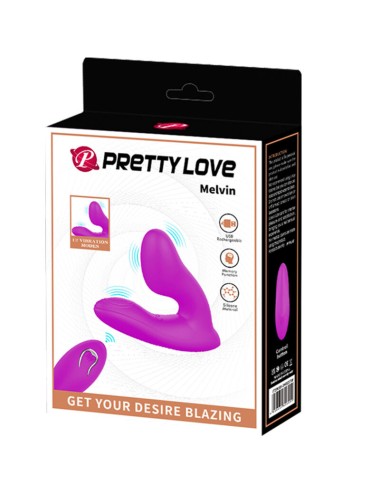 PRETTY LOVE - MASSEUR DE CLITORIS MELVIN AVEC TÉLÉCOMMANDE