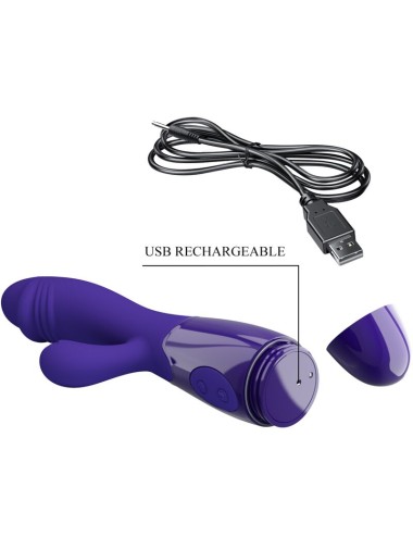 PRETTY LOVE - VIBRATEUR SNAPPY YOUTH & STIMULATEUR DE POINT G VIOLET
