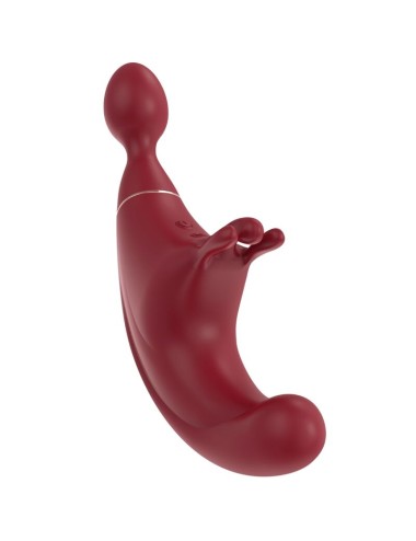 ADRIEN LASTIC - FUSION STIMULATEUR TRIPLE CLITORIS & POINT G ROUGE