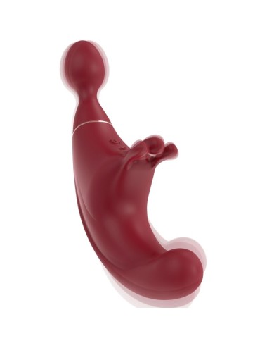 ADRIEN LASTIC - FUSION STIMULATEUR TRIPLE CLITORIS & POINT G ROUGE