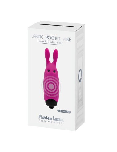ADRIEN LASTIC - VIBRATEUR LAPIN ROSE LASTIC POCKET
