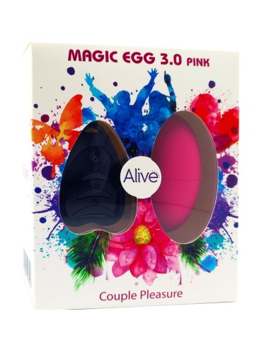 ALIVE - MAGIC EGG 3.0 OEUF VIBRANT TÉLÉCOMMANDE ROSE