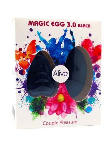 ALIVE - MAGIC EGG 3.0 OEUF VIBRANT TÉLÉCOMMANDE NOIR